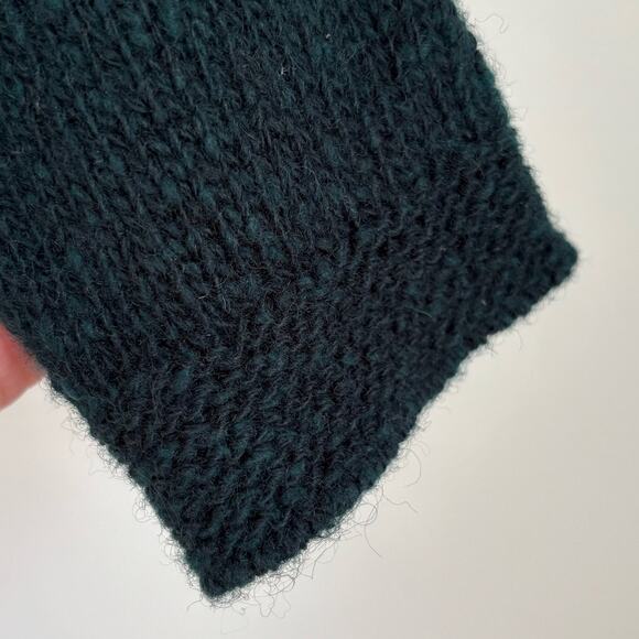 Vtg  J.G. Hook Emerald Green 100% Wool Women's Crewneck Sweater Size Large - Picture 7 of 11